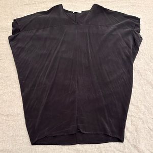 O/S The Original Hatch Silk Maternity Mini Dress - Navy Blue